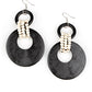 Paparazzi Earrings ~ Beach Day Drama - Black