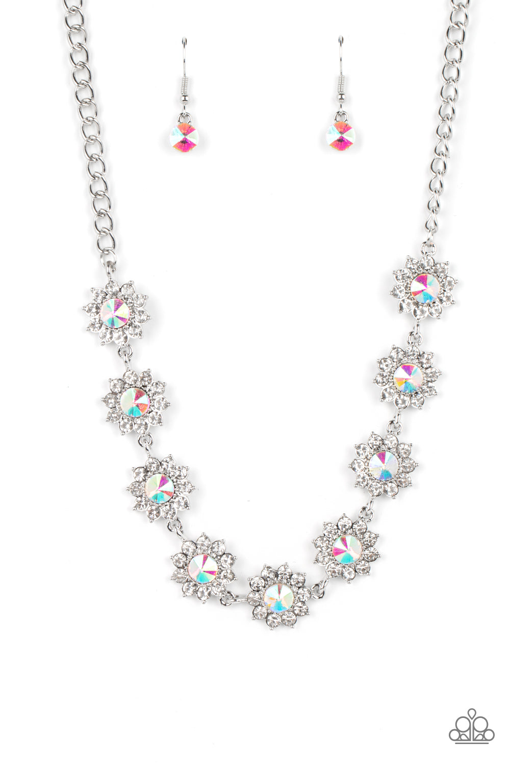 Collar Paparazzi ~ Brillantez floreciente - Multicolor