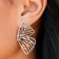 Pendientes Paparazzi ~ Volantes de mariposa - Plata