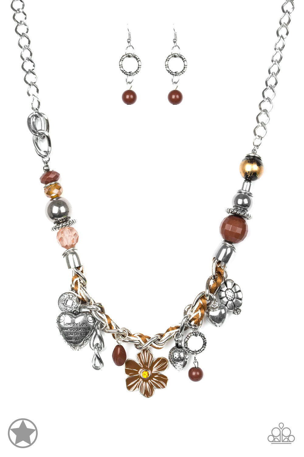 Paparazzi Necklace Blockbuster - Charmed, I'm Sure - Brown