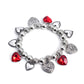 Paparazzi Bracelet ~ Charming Crush - Red