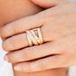 Paparazzi Ring Fashion Fix 21 ~ Contemporary Convergence - Gold