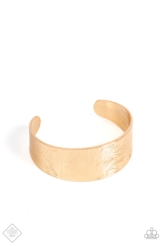 Paparazzi Bracelet ~ Coolly Curved - Gold