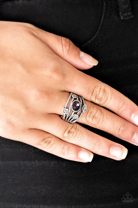 Paparazzi Ring ~ Cosmic Combo - Purple