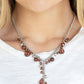 Paparazzi Necklace ~ Crystal Couture - Brown
