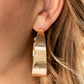 Paparazzi Earrings ~ Curve Crushin - Gold