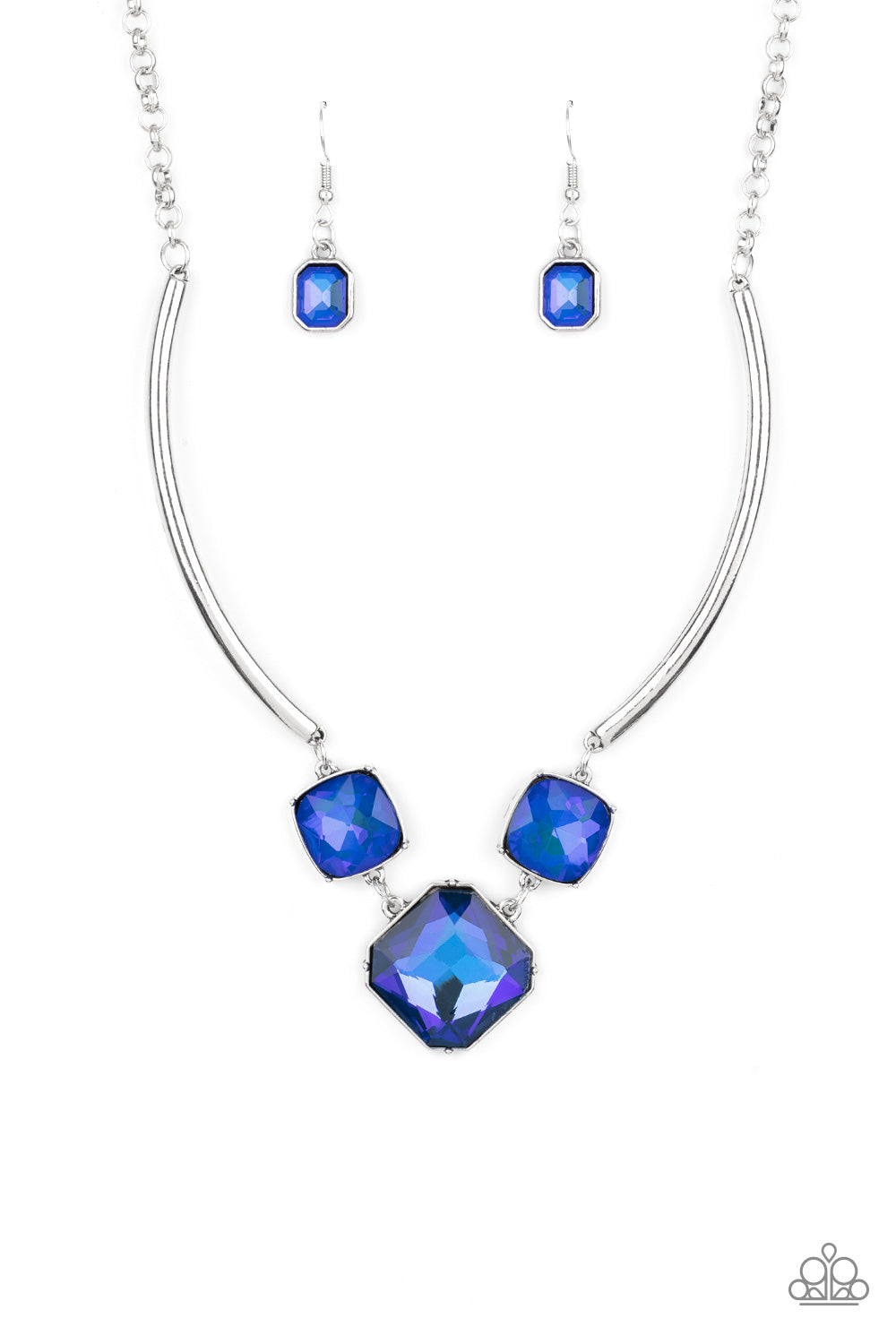 Collar Paparazzi ~ IRIDESCENCIA Divina - Azul