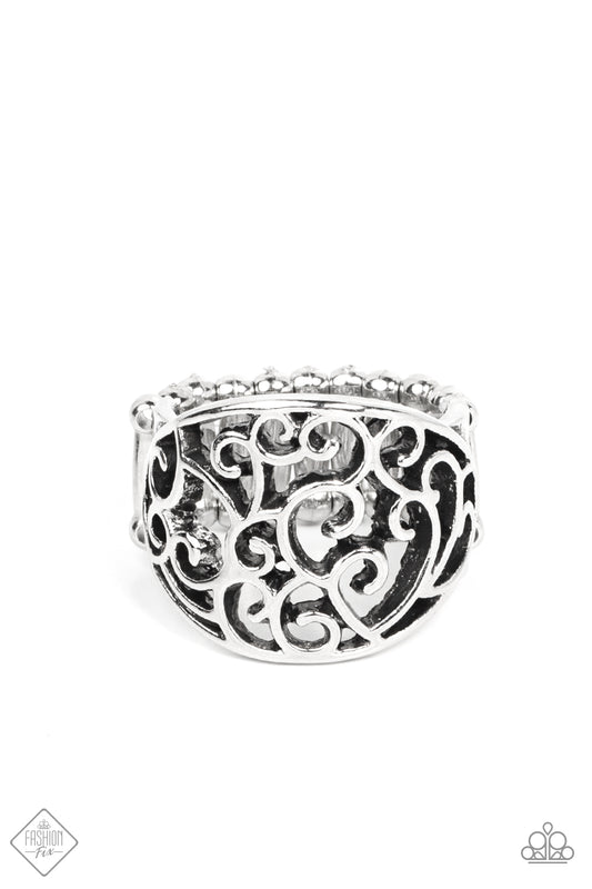 Paparazzi Ring Fashion Fix Oct 21 ~ Dreamy Date Night - Silver