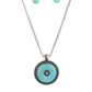 Paparazzi Necklace Fashion Fix April 2021 ~ EPICENTER of Attention - Blue