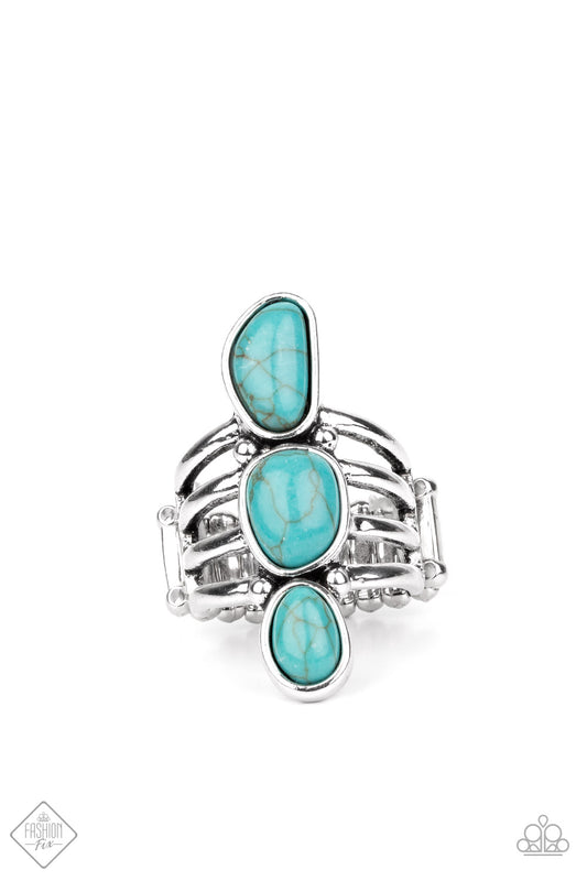 Anillo Paparazzi Fashion Fix Marzo 2021 ~ Extra Eco - Azul