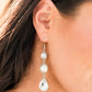 Paparazzi Earrings Fashion Fix Jan 2021 ~ Unpredictable Shimmer - White