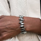 Pulsera Paparazzi ~ Fiercely Fragmented - Fashion Fix Oct2020 - Plata