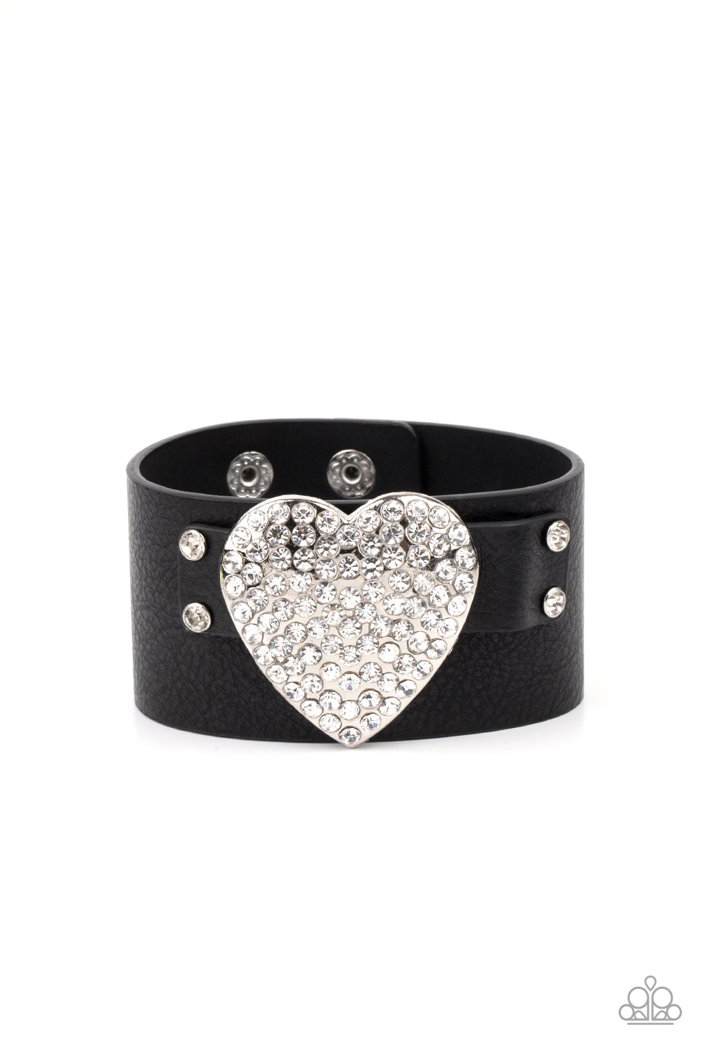 Paparazzi Bracelet ~ Flauntable Flirt - Black