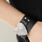 Paparazzi Bracelet ~ Flauntable Flirt - Black