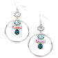 Paparazzi Earring ~ Geometric Glam - Blue