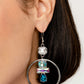 Paparazzi Earring ~ Geometric Glam - Blue