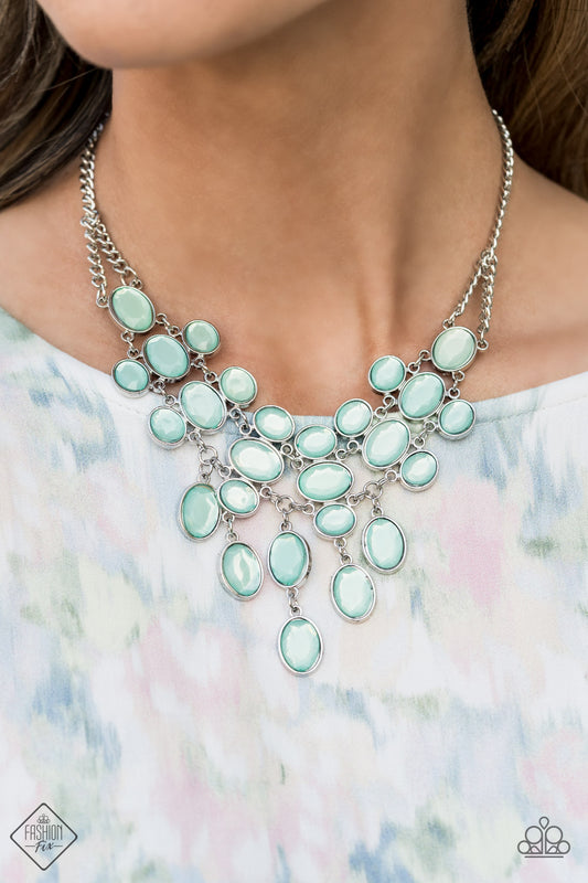 Paparazzi Necklace Fashion Fix May 2021 ~ Serene Gleam - Blue