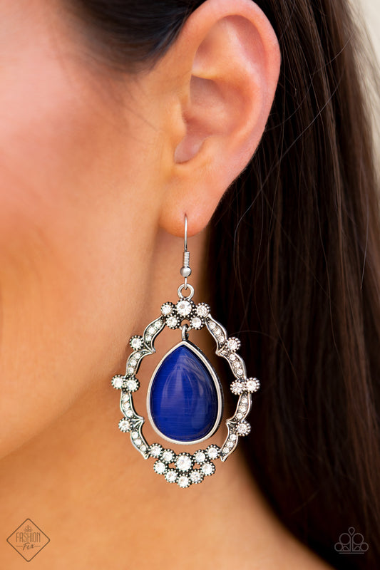 Paparazzi Earrings ~ Icy Eden - Fashion Fix Nov 2020 - Blue