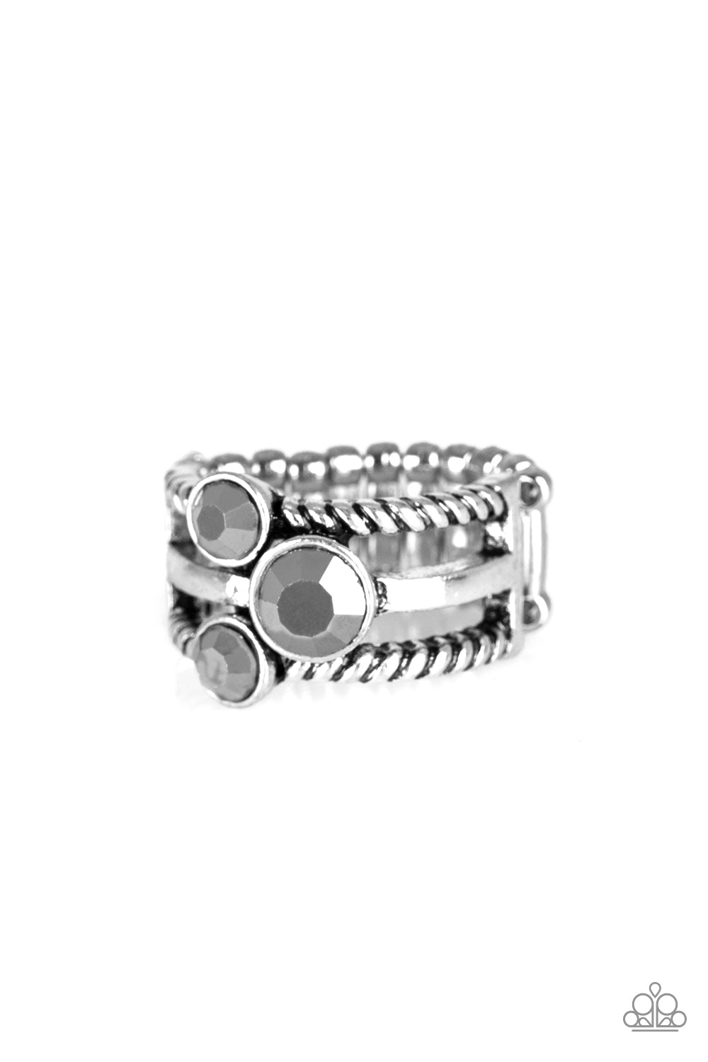 Paparazzi Ring EMP Exclusive ~ Head In The Stars - Silver
