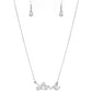Paparazzi Necklace ~ Head Over Heels In Love - White