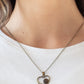 Paparazzi Necklace ~ Heart Full of Love - Brass