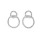 Paparazzi Earring ~ Intensely Icy - Black