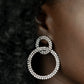 Paparazzi Earring ~ Intensely Icy - Black