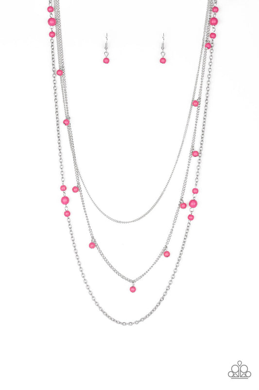 Paparazzi Necklace ~ Laying The Groundwork - Pink