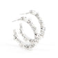 Paparazzi Earrings ~ Let There Be SOCIALITE - White