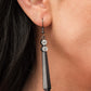 Pendientes Paparazzi Fashion Fix Mayo 2021 ~ Sparkle Stream - Negro