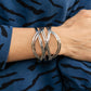 Paparazzi Bracelet Fashion Fix June 2021 ~ Hautely Hammered - Silver