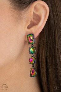 Pendientes CLIP-ON Paparazzi - Make A-LIST - Multicolor