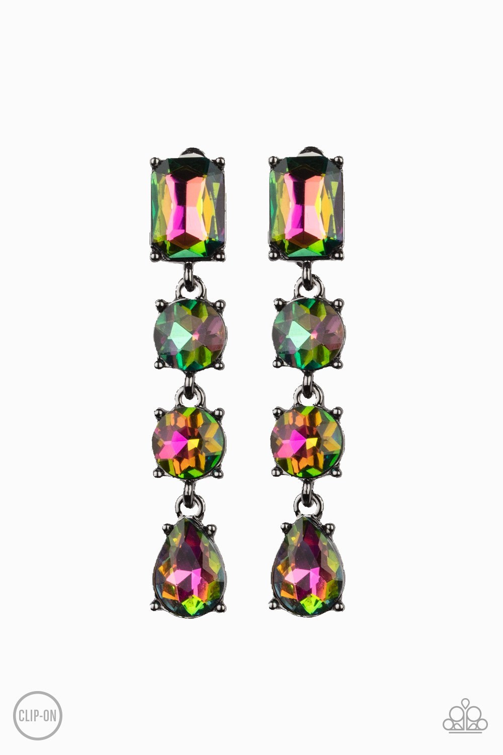 Paparazzi CLIP-ON Earrings - Make A-LIST - Multi