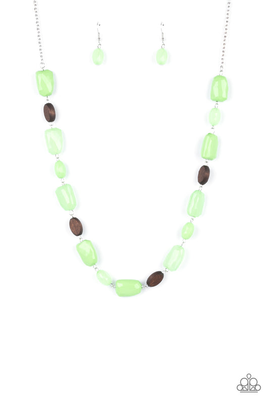 Paparazzi Necklace ~ Meadow Escape - Green