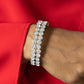 Paparazzi Bracelet ~ Megawatt Majesty - White