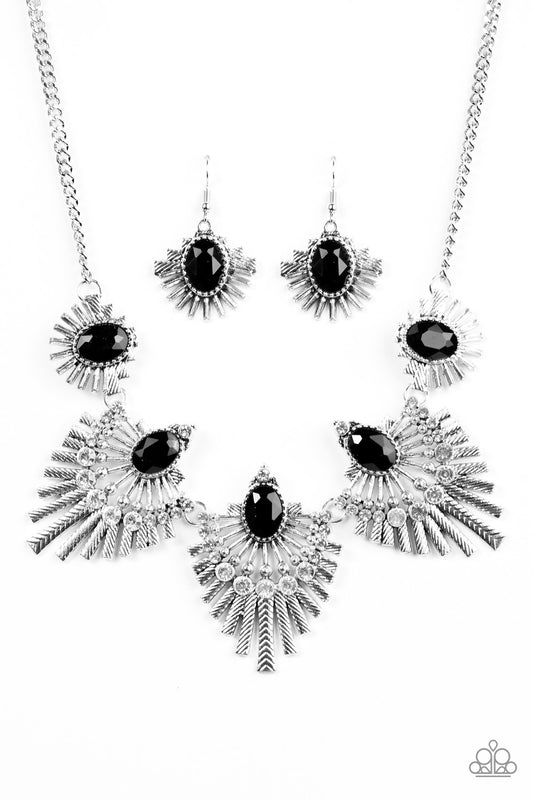 Paparazzi Necklace ~ Miss YOU-niverse - Black