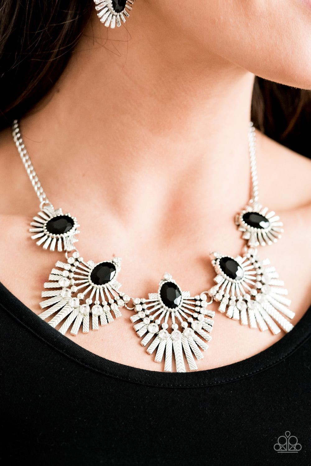 Paparazzi Necklace ~ Miss YOU-niverse - Black