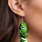 Paparazzi Earring ~ Now You SEQUIN It - Green
