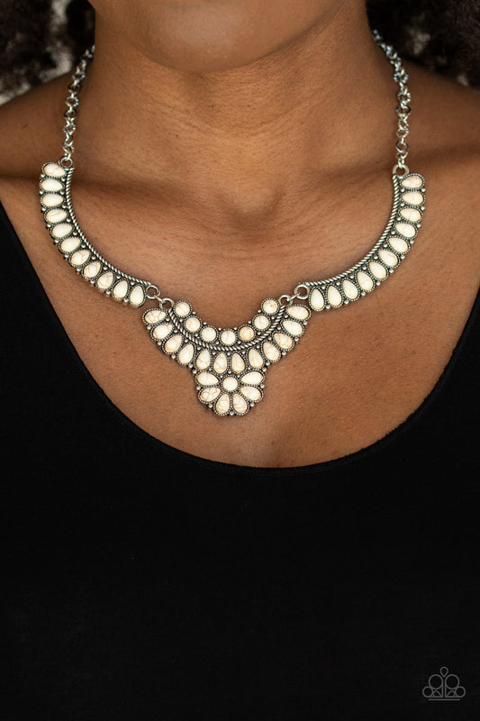 Paparazzi Necklace ~ Omega Oasis - White