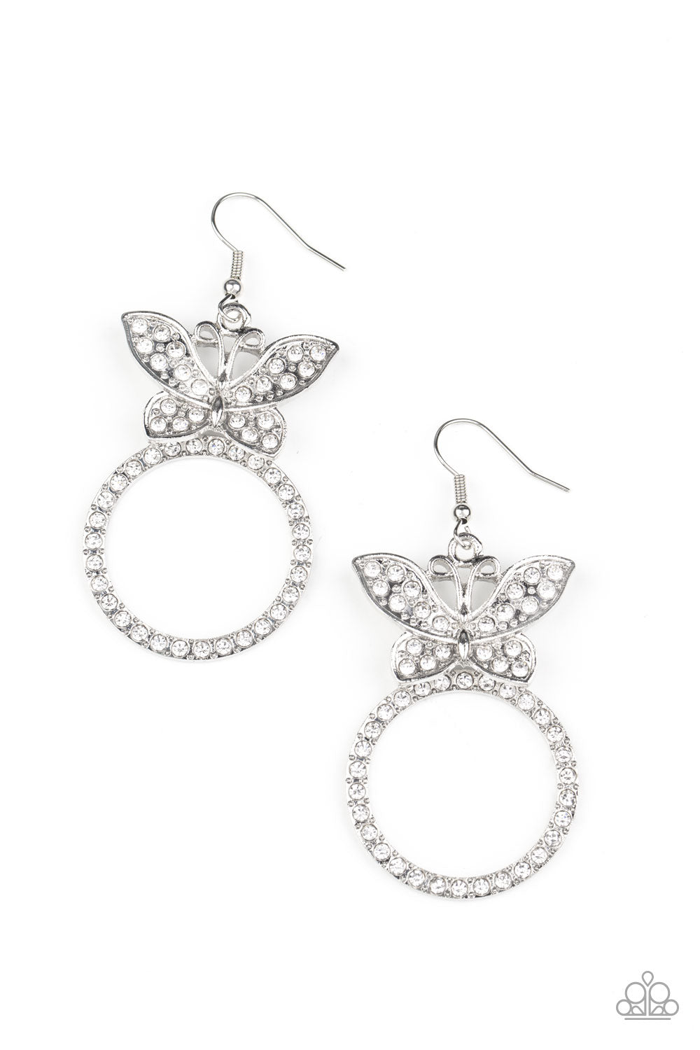 Paparazzi Earring ~ Paradise Found - White