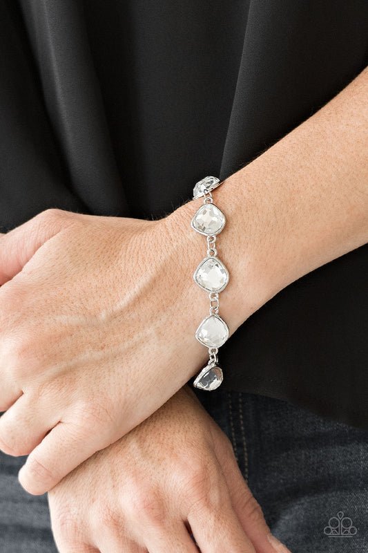 Paparazzi Bracelet ~ Perfect Imperfection - White