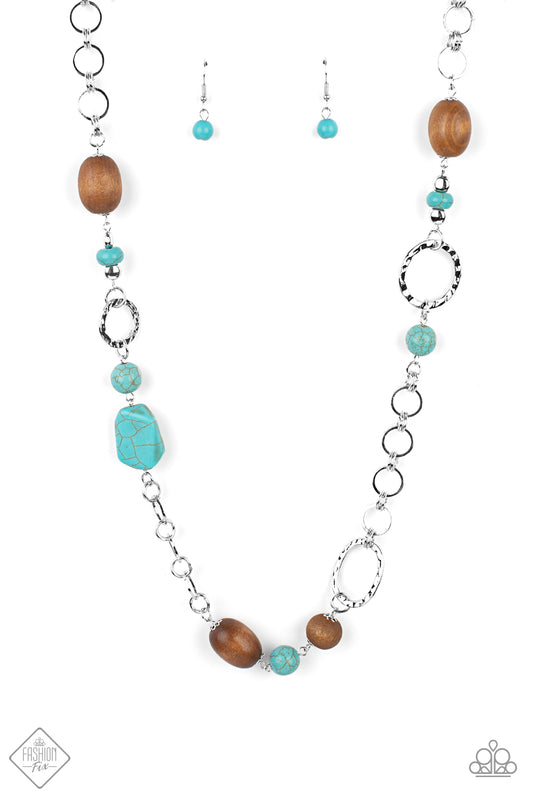 Paparazzi Necklace Fashion Fix June 2021 ~ Prairie Reserve - Blue