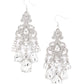 Paparazzi Earring EMP Exclusive ~ Queen Of All Things Sparkly - White