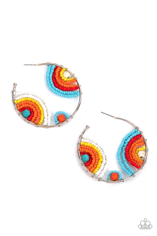 Paparazzi Earrings ~ Rainbow Horizons - Multi