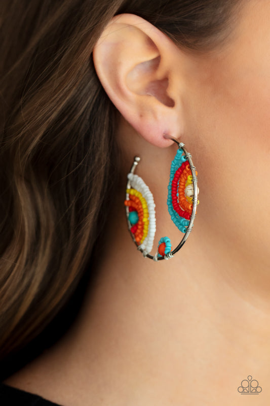 Paparazzi Earrings ~ Rainbow Horizons - Multi