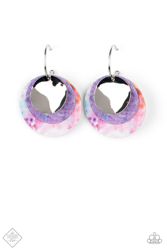 Paparazzi Earrings ~ Ride or TIE DYE -Fashion Fix Oct2020 - Multi