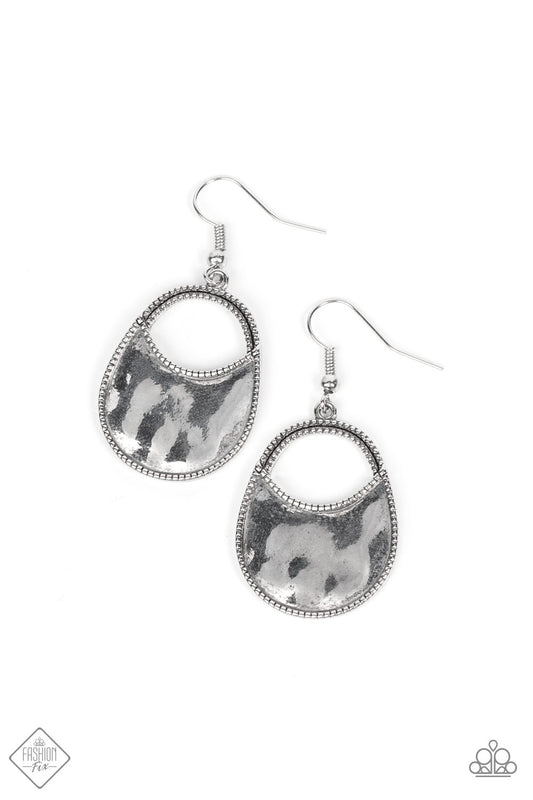 Paparazzi Earrings ~ Rio Rancho Relic - Silver