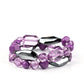 Paparazzi Bracelet ~ Rockin Rock Candy - Purple