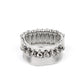 Paparazzi Ring Fashion Fix June 2021 ~ Scintillating Smolder - Silver