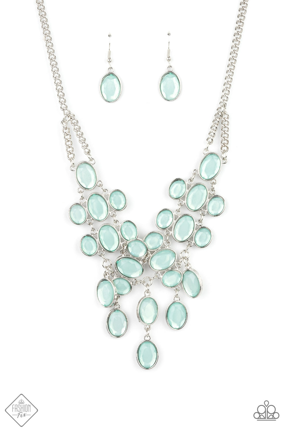 Paparazzi Necklace Fashion Fix May 2021 ~ Serene Gleam - Blue